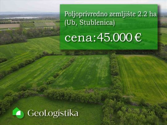 Poljoprivredno zemljište 2.2 ha