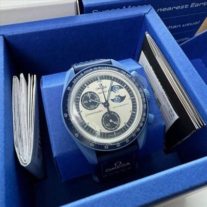 Omega x Swatch Blue Mission to Moonphase