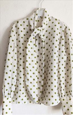 Vintage bluza sa šal ovratnikom vel. S/M 