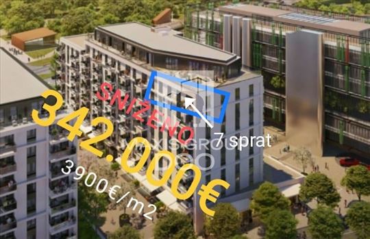 BW ECHO Stan 87,6m2 dvostrano orjentisan ID#1171
