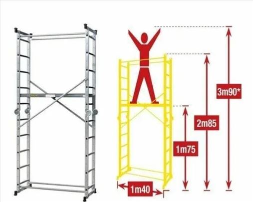 Iznajmljujem aluminijumsku skelu