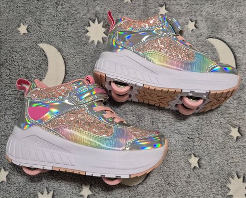 Patike leo roleri 2u1, sa točkićima, ima brojeva