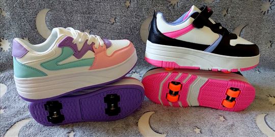 Patike sa točkićima šarene - ima brojeva