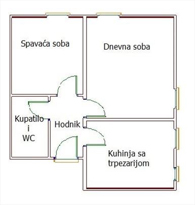Odličan dvosoban stan na Banovom brdu