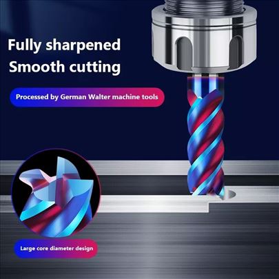 Glodalo 4 tvrdi metal 65 HRC vidija (karbid - VHM)