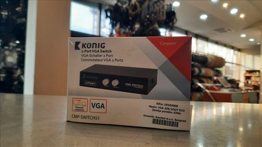 Konig VGA 2 Port USB 2 Port Switch garancija 
