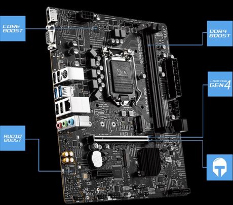 MSI H510-A PRO I5 10400 20GB DC kuler garancija 