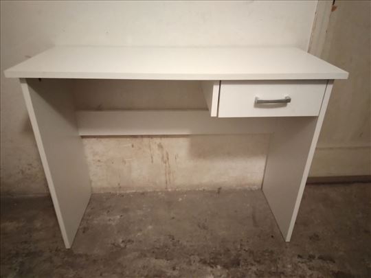 Kompjuterski-pisaci sto dim. 100x40 cm. beli sa 1 