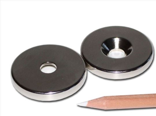 Kružni neodijumski magnet FI 40x6 mm 28 kg