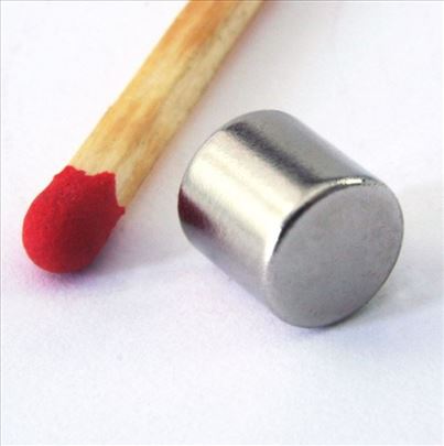 Kružni neodijumski magnet Fi 6x6mm, 1,6 kg
