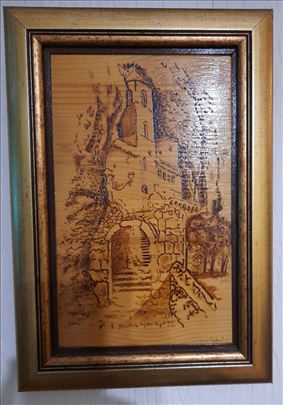Pirografija,Manastir Ostrog