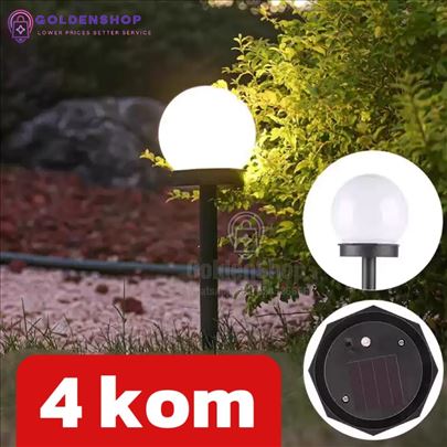Solarne lampe za dvorište i baštu 4 komada