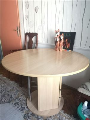 Trpezarijski okrugli sto 110+30cm 