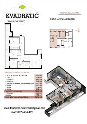 Crveni Krst, 3.5, 95m2, EG - Bez Provizije