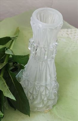 Vintage kristalni svećnjak 2 u 1 visine 14 cm 