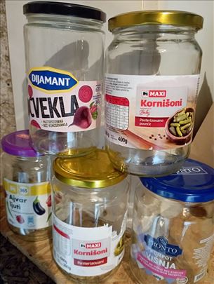 Staklene tegle  - 15 i 12 dinara !