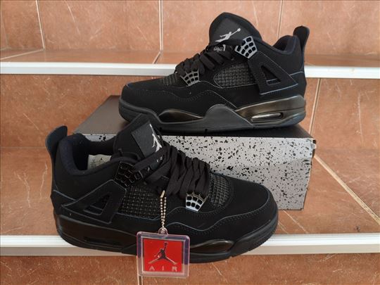 Nike Air Jordan 4 All black Nike pakovanje, novo