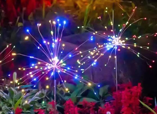 Led solarno drvo dekorativno 2 komada RGB sareno