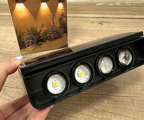 Solarna zidna lampa 8 LED – jaka svetlost, senzor