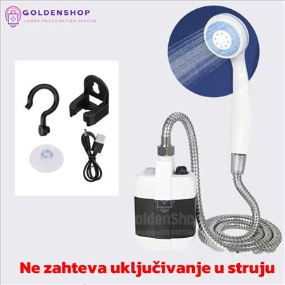 Tuš za tuširanje na otvorenom USB punjivi tuš