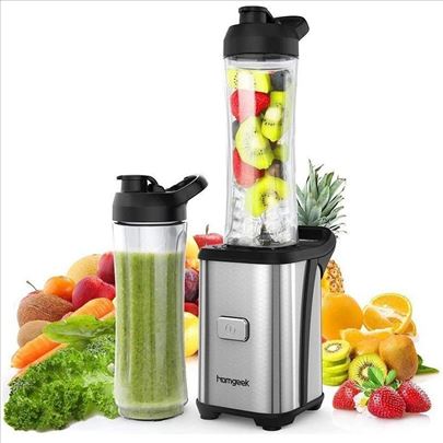 Homgeek Mini Blender Sa 2 Boce od po 600ml 350W