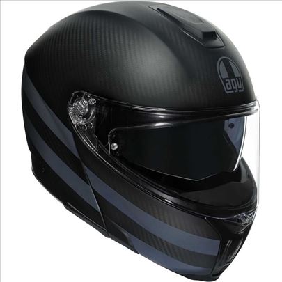AGV Sportmodular Dark Refractive Carbon Kaciga Crn