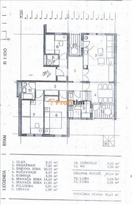 Blok 72, Dr.Ivana Ribara,, 3,5, 93m2,2 lođe,V, CG.