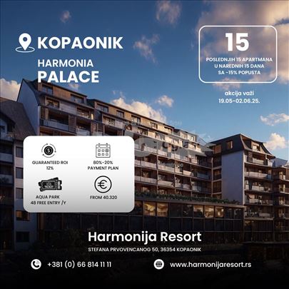Harmonia Palace Hotel & Indoor Aqua Park - AKCIJA!