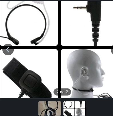 Laringofon slusalice za baofeng radio stanice 