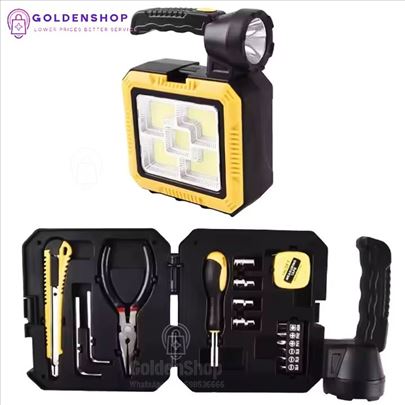 Solarna prenosna lampa sa setom alata COB 7739