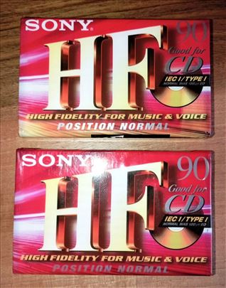 Sony audio kasete 90 minuta, neotpakovane