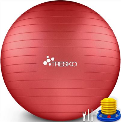 Fitnes lopte crvene i ljubičaste 65cm