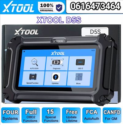 Novo - Xtool D5S OBD2 ABS,SRS,EPB / CAN FD FCA 16 