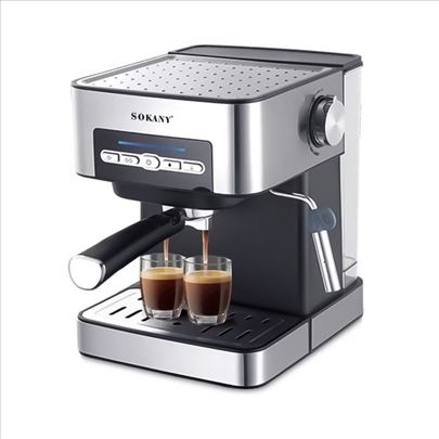 Sokany Espresso mašina aparat 850W 15 bar 1,6L