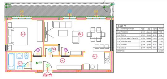 Stara Pazova, Stara Pazova, Stan, 2.5, 52m2