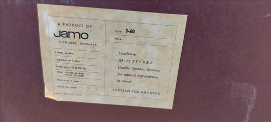 Jamo vintage trosistemske skretnice sa ožičenjem