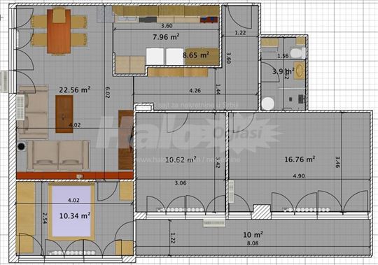 Blok 45, 89 m2, 3.5-soban