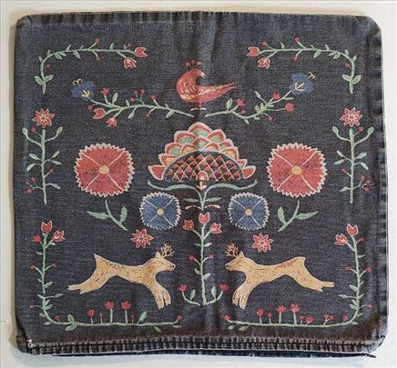 Boho pamučna jastučnica sa zipom 50 x 46 cm 