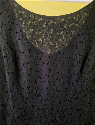 Mexx, crna čipkana haljina, novo, etiketa