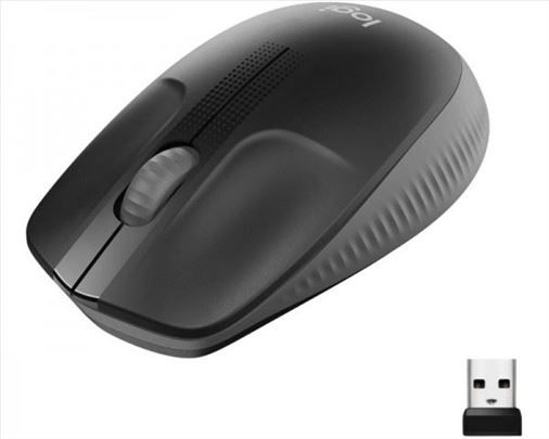 Logitech M190 Full-Size Wireless Mouse Black 