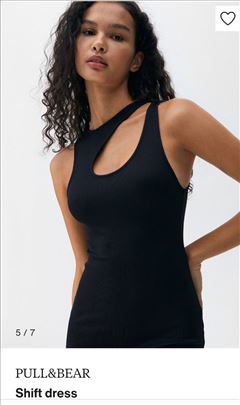 Stradivarius crna haljina, S-M, kao novo