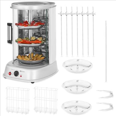 Royal Catering vertikalni grill 4u1 za meso ribu 