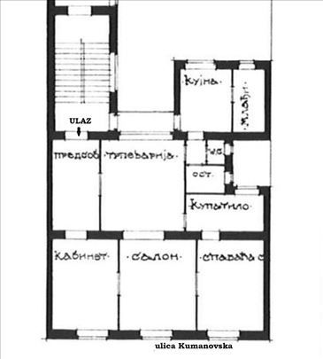 Vračar-Kumanovska, 130 m2, CG, III sprat, salonac