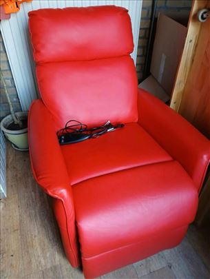 Kožna električna fotelja