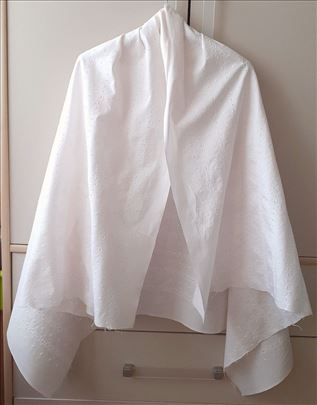 Materijal pamuk, svetlo roze sa vezom, 0,85 x 1,4m