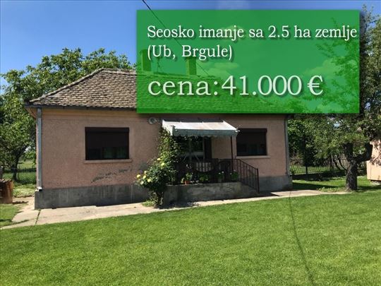 Seosko imanje sa 2.5 ha zemlje