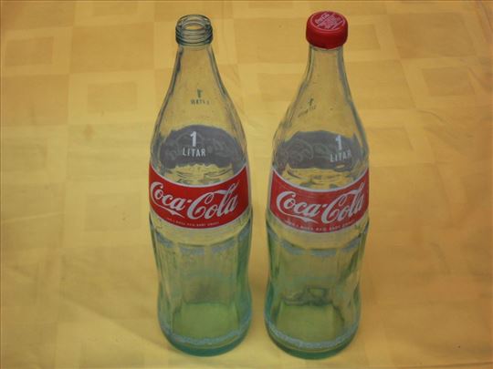 Staklena stare Coca Cola litarske boce Koka kola