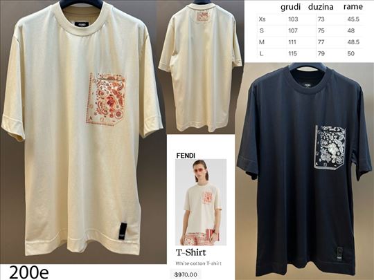 Fendi, vrhunske majice, ultra hit 2024-25