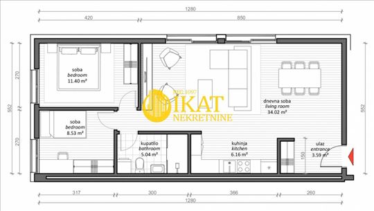 LUX, Vračar, Neimar 68,74m2 novogradnja + pdv