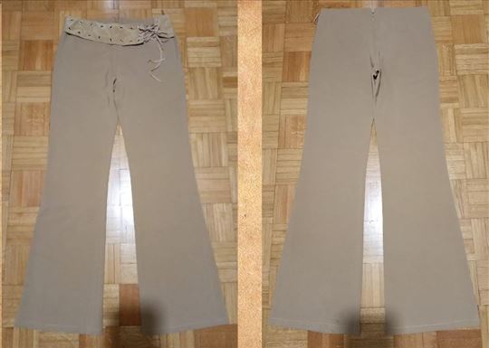 Oker pantalone 2 kom. plus svilena košulja